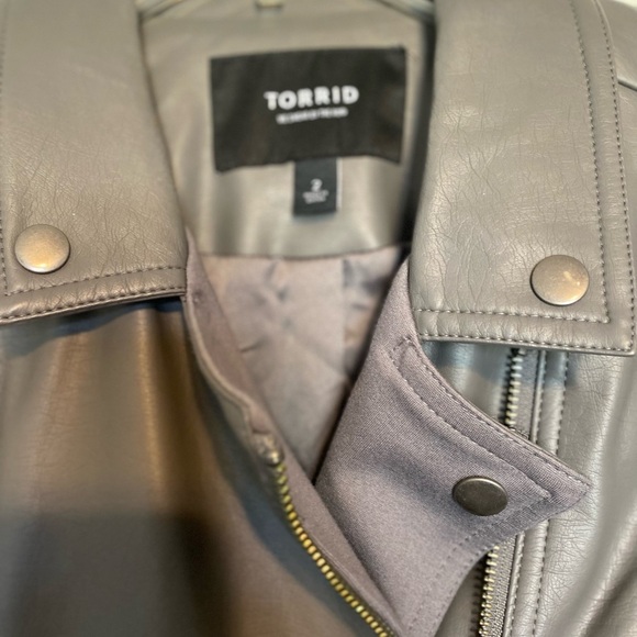 Torrid Charcoal Motto Jacket - Picture 3 of 4